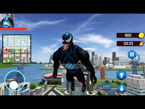 Venom Spider City Battle | Black Spider Superhero Alien - NS City Gangsters | Android GamePlay HD