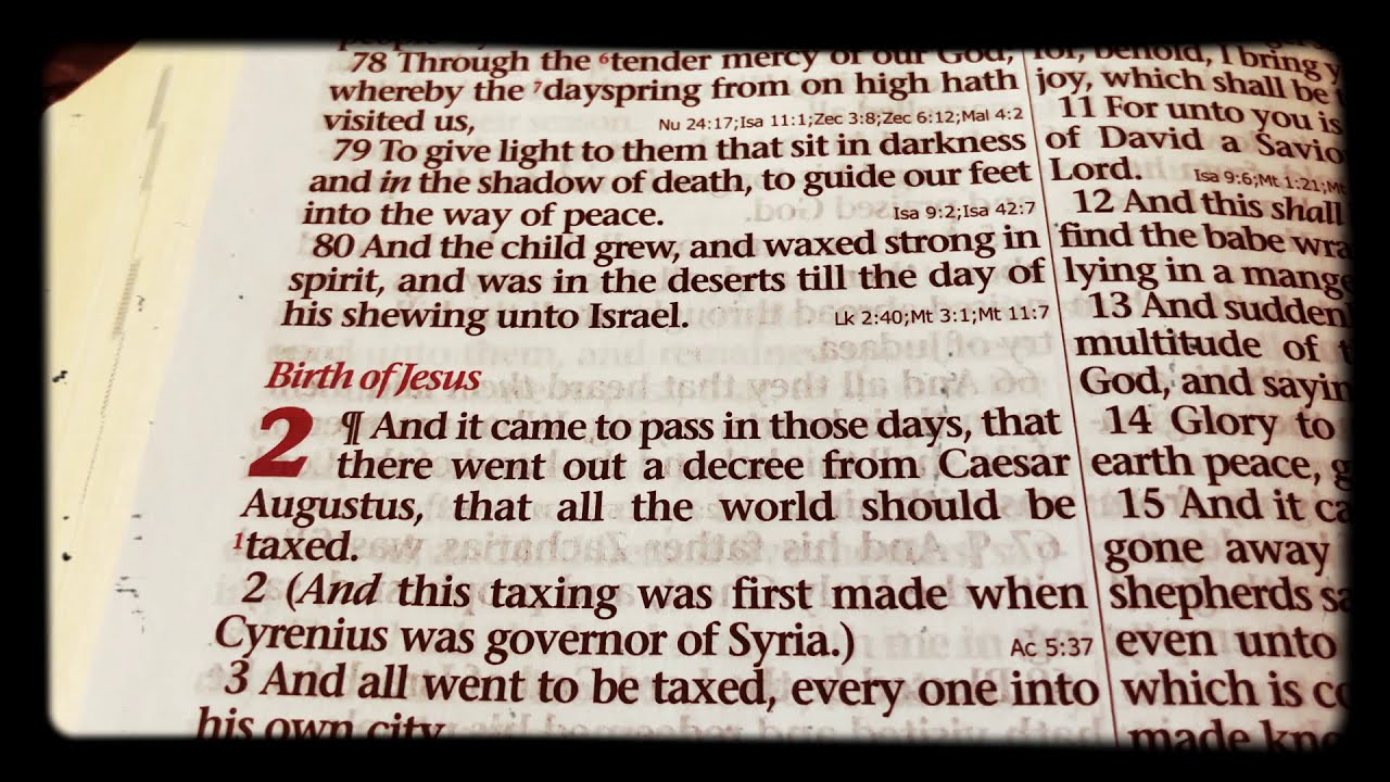 The KJV Bible Christmas Story - The Birth of Jesus Our Saviour