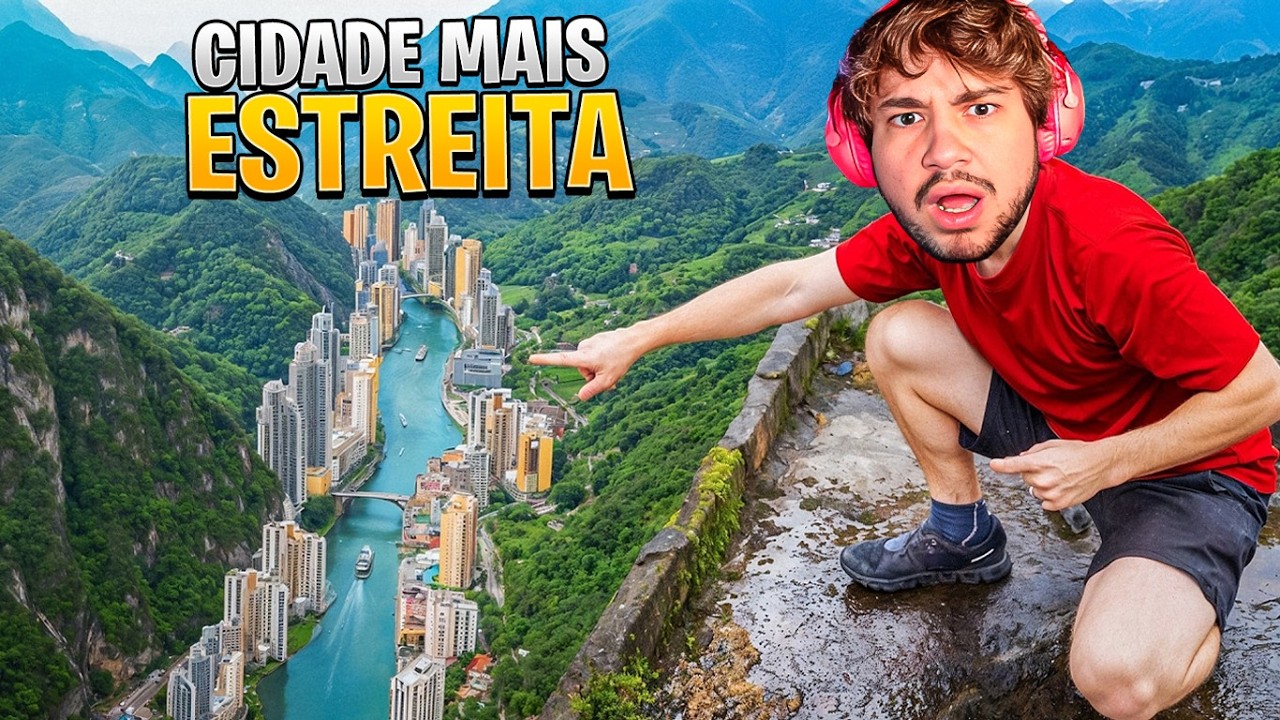 Eu visitei a cidade MAIS ESTREITA DO MUNDO!  - React Drew Binsky