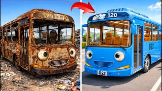 Download lagu I Found Abandoned  Tayo the Little Bus Full Rebuild mp3