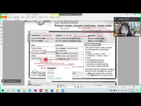 Destination B1- Unit 1- Present simple and present continuous - Hiện tại đơn và hiện tại tiếp diễn.