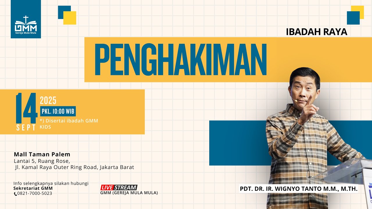 PENGHAKIMAN – Pdt. Dr. Ir. Wignyo Tanto, M.M., M.Th. (140925)