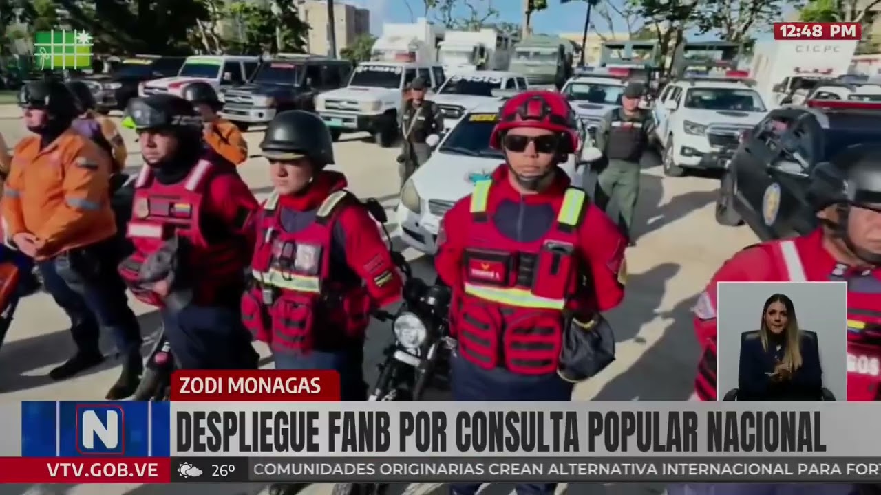 Despliegue de la FANB por consulta nacional del próximo domingo
