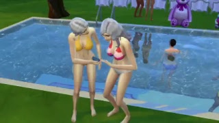 theSims4 bumbおっぱい8人ティーンライフ