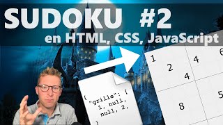 Lire des données JSON, Affichage Responsive - Programmer un SUDOKU en HTML, CSS, JavaScript (2/3)