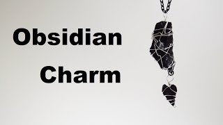 Wire Wrapped Obsidian Pendant | Making a Silver Wire Jewelry Piece with a Hardened Lava Charm