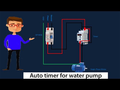 Auto timer for water pump | Water pump | Motor | single phase motor