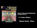 Morton Estrin, Piano - Anton Rubinstein Six Etudes, Op. 23 - 01 F major: Allegro