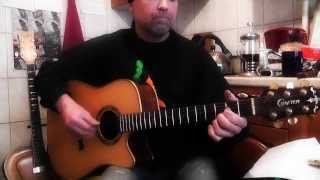 Stevie Ray Vaughan - Scuttle Buttin Fingerstyle Acoustic version