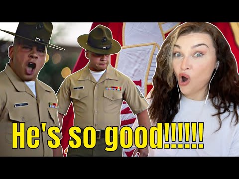 New Zealand Girl Reacts to United States Marine Corps Drill Instructor Gives EPIC Speech