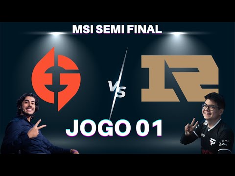 RNG VS EG - SEMI FINAL - JOGO 01 - Baianalista com Brucer