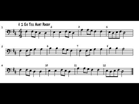 #1 Go Tell Aunt Rhody - Bass