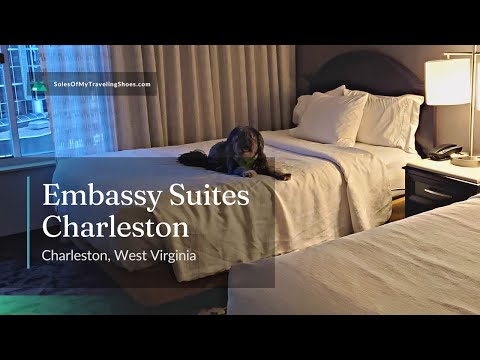 Embassy Suites Charleston | Double Bed Suite 610 Room Tour | Charleston, West Virginia