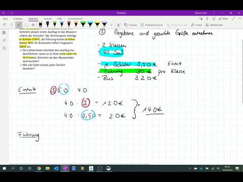 Sachaufgaben / Textaufgaben lösen