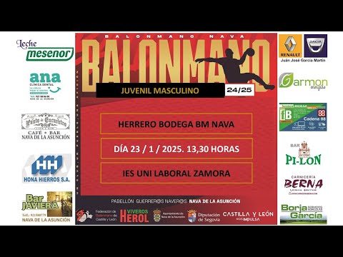 JUVENIL MASCULINO HERRERO BODEGA BM NAVA vs IES UNIVERSIDAD LABORAL ZAMORA