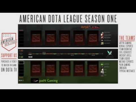 Pain Gaming vs. Artyk Gaming - American Dota League Season 1