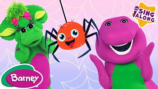 Itsy Bitsy Spider | Insect and Animal Songs for Kids | Barney the Dinosaur