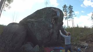Video thumbnail of Toinen-Linja, 7C. Hurissalo