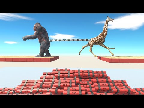 Mammals vs Primates Over TNT - Animal Revolt Battle Simulator