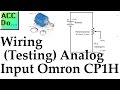 Wiring Testing Analog PLC Input Omron CP1H