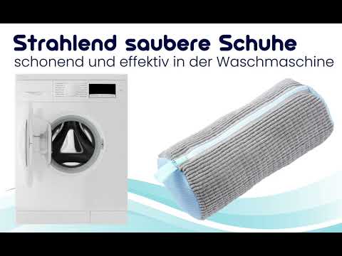 Schuhwaschbeutel mit Reinigungsfasern: Schont Sneaker & Turnschuhe in der Waschmaschine