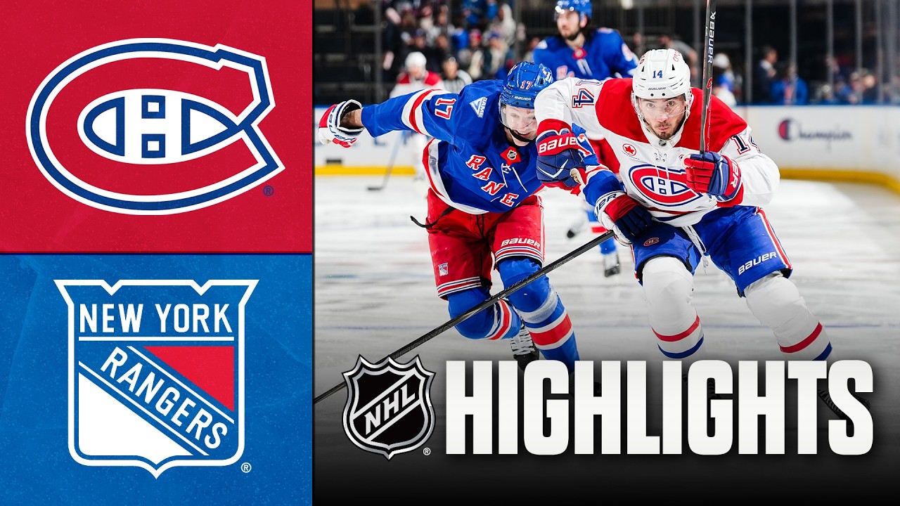 4월3일 몬트리올 뉴욕레인저스 NHL 하이라이트