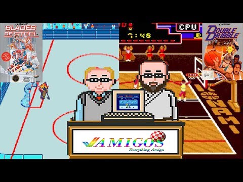 Double Dribble / Blades of Steel Review | Amigos: Everything Amiga Podcast 101 | Commodore Amiga