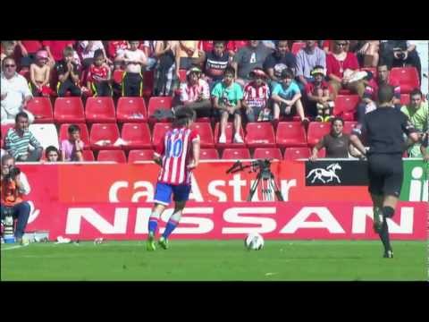 Gol de Sangoy (2-0) en el Sporting de Gijón - Villarreal CF