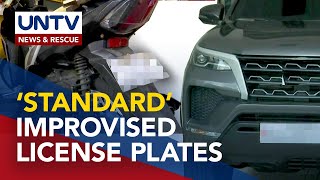 LTO clarifies standards for temporary, improvised license plates