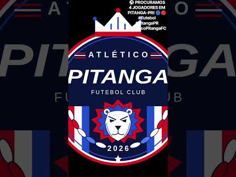 ⚽ PROCURAMOS 4 JOGADORES EM PITANGA-PR! 🔵🔴 #Futebol #PitangaPR #AtléticoPitangaFC