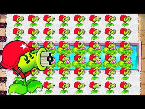 Plants vs Zombies Mod Xmas - GATLING PEA vs GARGANTUAR FIGHT!