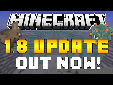 Minecraft 1.8: UPDATE OUT NOW! UNDER WATER DUNGEONS, NEW MOBS & MUCH MORE [MC 1.8]