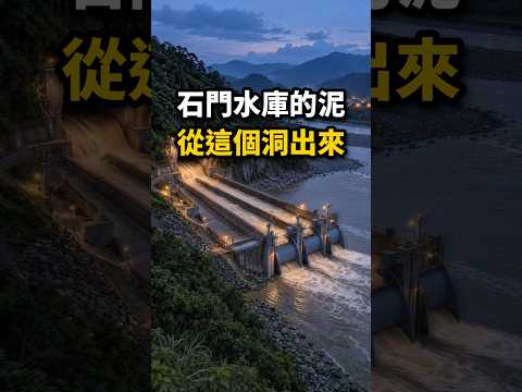 大漢溪畔衝出泥水的這個山洞，不是公路隧道。它第一次正式操作，4小時就把石門水庫20萬立方公尺的淤泥沖進溪裡