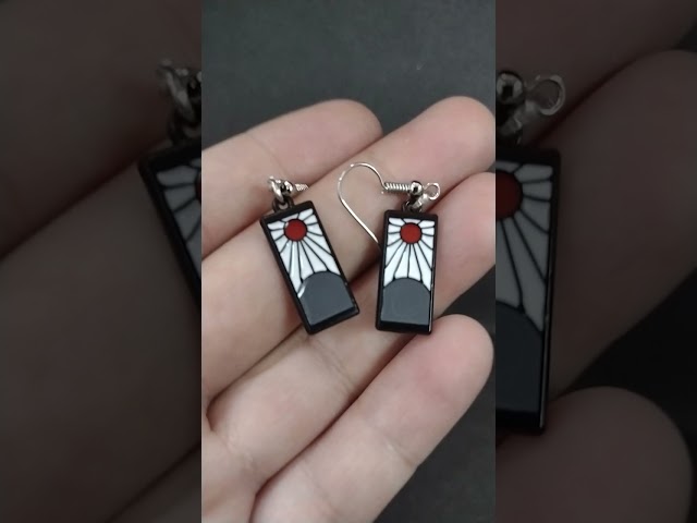 Vídeo relacionado con BLPRKOT 2 Piezas Kamado Tanjirou - Pendientes para cosplay,accesorios de animación secundarios,pendientes periféricos de acrílico,pendientes personalizados Kamado T,regalo para entusiastas del anime