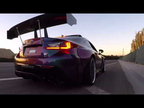 PANDEM Rocket Bunny Wide Body Lexus RCF w/ ARMYTRIX Valvetronic Exhaust - Sound Check 2017 SEMA!