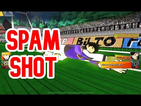 Captain Tsubasa - Dream Team: PvP with 2 amateur player spam shot