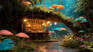 tranquility magic exotic plant shop | soothes flute music & rainy ambience ~ read, work, or study