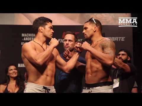 UFC Belem: Lyoto Machida vs. Eryk Anders Weigh-In Staredown - MMA Fighting