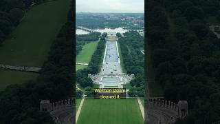 Trump’s costly reflecting pool renovation#shorts #trump #reflectingpool