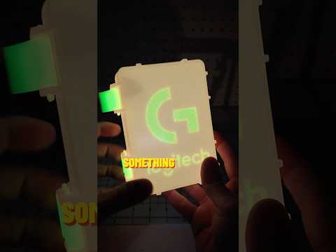 Glowing Logitech Mouse Case #3dprinting #diy #logitech #organization #useful
