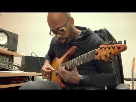 Manne Semiacustica 7 Lionel Loueke half fretless half fretted image 13