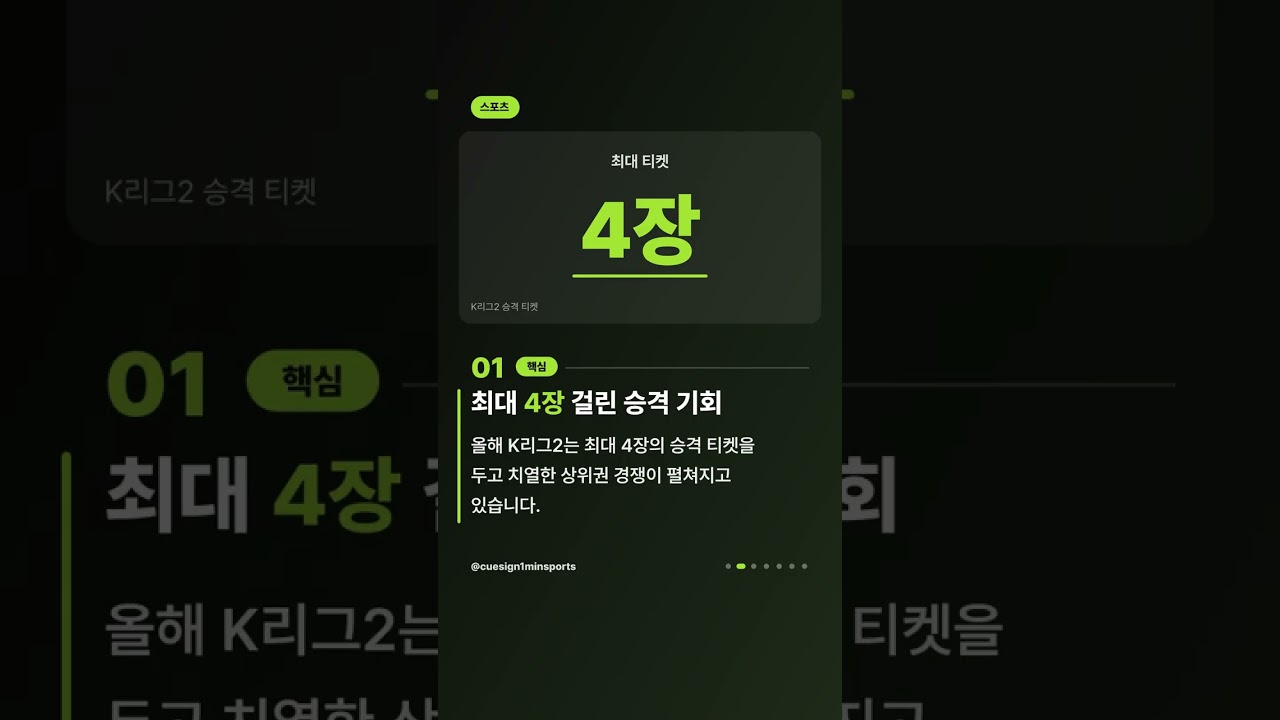 K리그2 최대 4장 걸린 승격 티켓, 12월까지 사생결단 #shorts