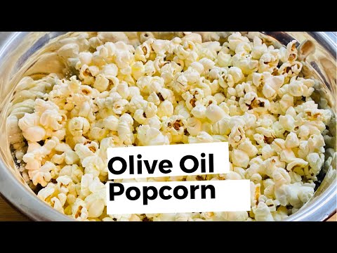 Perfect Olive Oil Popcorn | How to make popcorn on a stovetop in minutes
