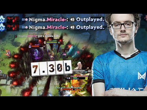 MIRACLE last pick SHADOWFIEND against AME (7.30b patch)