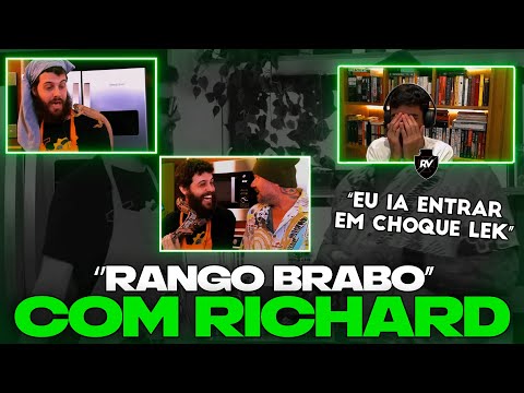 REACT DO RENATINHO: RICHARD RASMUSSEN COZINHA ARROZ SELVAGEM COM LARVAS - Rango Brabo #21