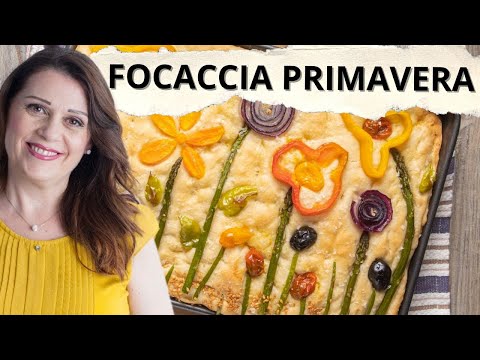 Focaccia Primavera Artistica: Cucina Creativa con le verdure