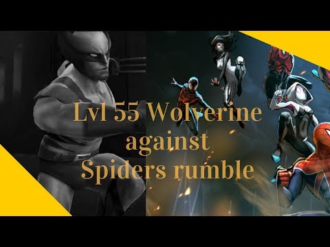 Lvl 55 Wolverine against Spider rumble(Shadowland floor 18)