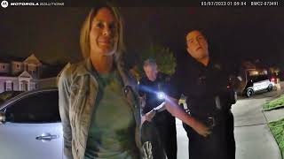Mentor Ohio Police Bodycam: Drunk Driver Crashes Into House & Flees | iPhone Crash Detection Alert