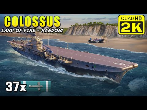 Aircraft Carrier Colossus - Almost record damage with AP rockets