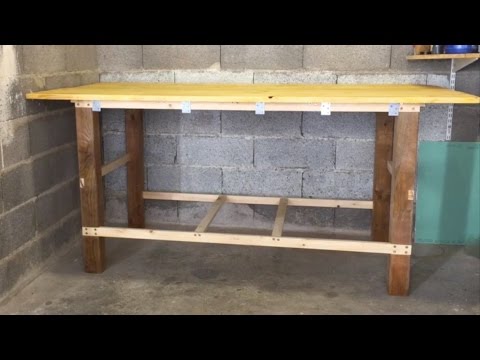 DIY How to Make a Cheap, Quick and Simple Workbench Video